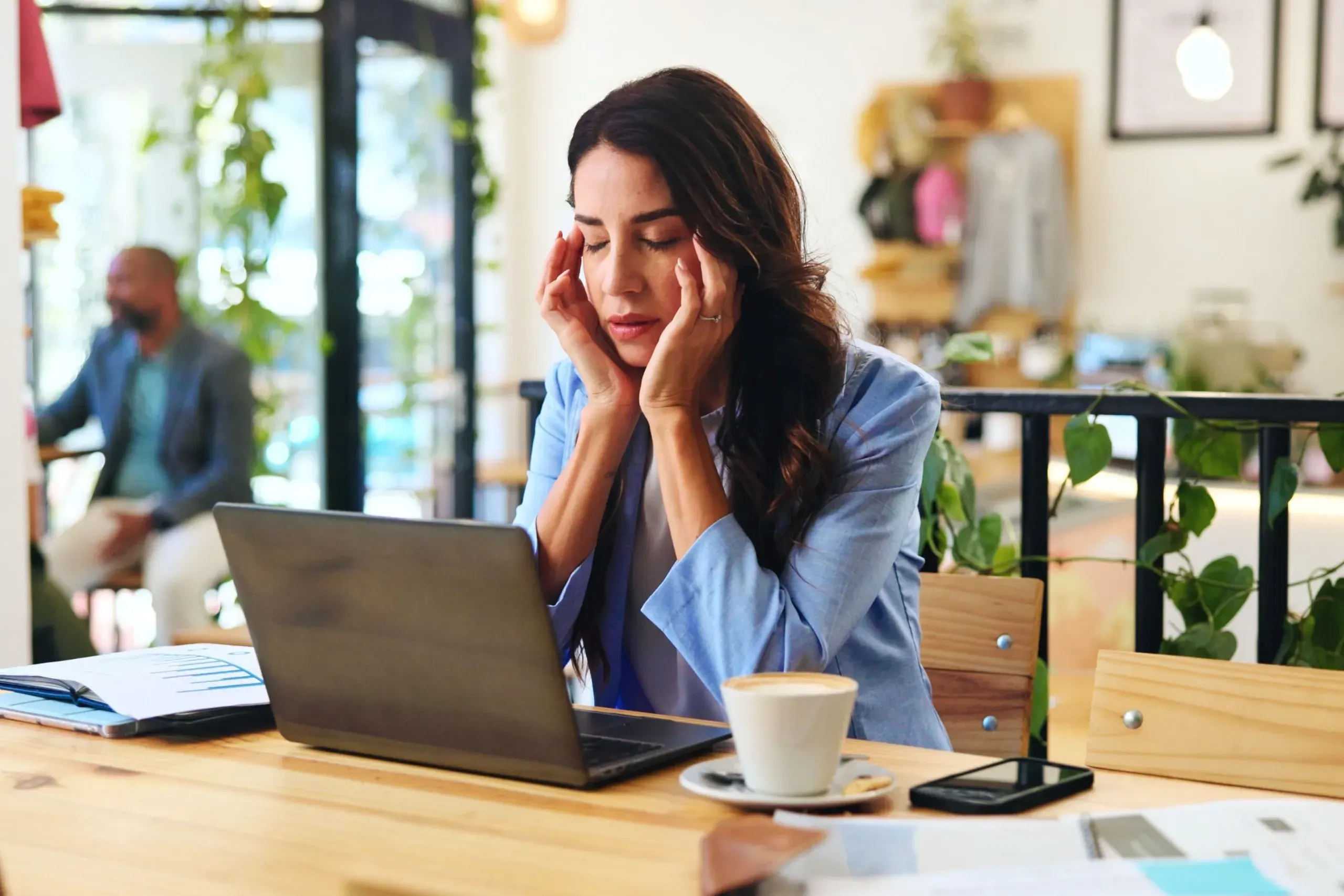 Person concerned about cognitive clarity at WinMind Integrative Health